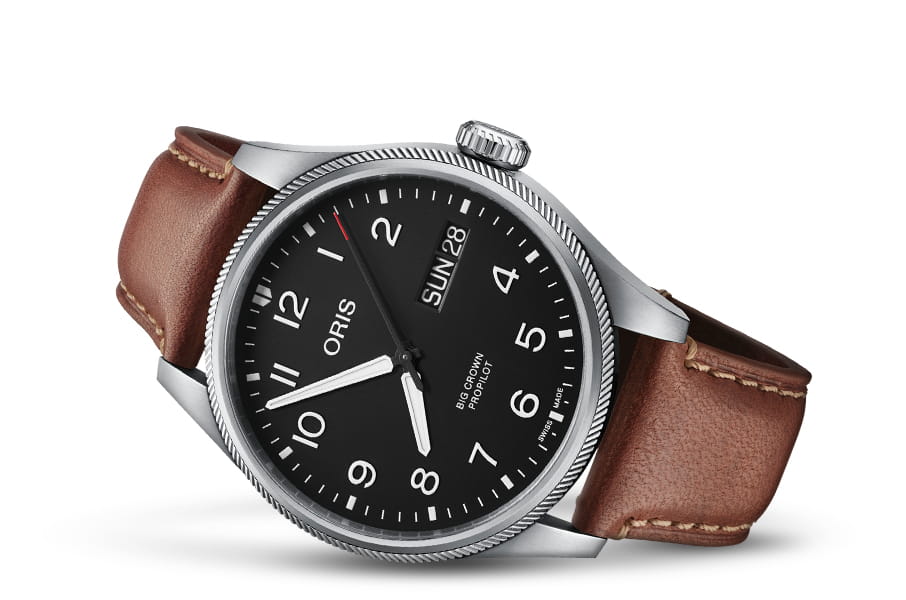 Oris Oris Propilot Big Crown Propilot Big Day Date 01 752 7760 4164-07 5 22 07LC , наручные мужские часы фото под углом